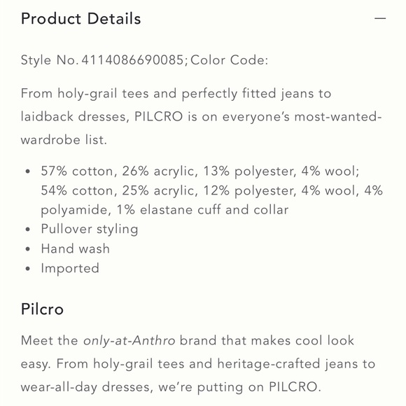 ~NWT anthropologie x pilcro buckled open back sweater in white - Picture 5 of 8